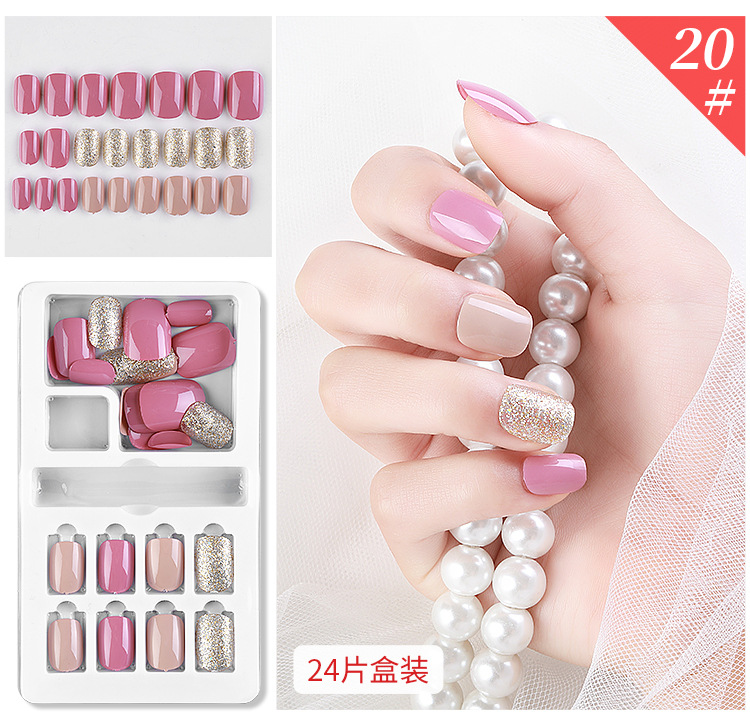 穿戴美甲片假指甲貼片美甲成品摩卡系列2020年新款廠家直銷